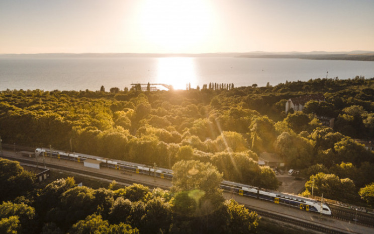 Naplemente a Balatonnál